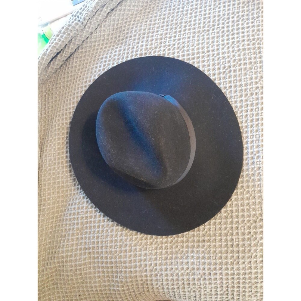 Saks Fifth Ave Women’s Black Wool Large Brim Hat